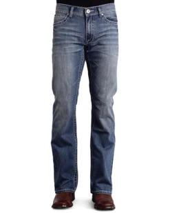 Stetson Rock Fit Frayed X Stitched Jeans -Western Desert Shop 010D66 S1 P2