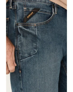 Ariat Men's M4 Rebar Distressed Low Rise Relaxed Bootcut Work Jeans -Western Desert Shop 010J17 N9 P2
