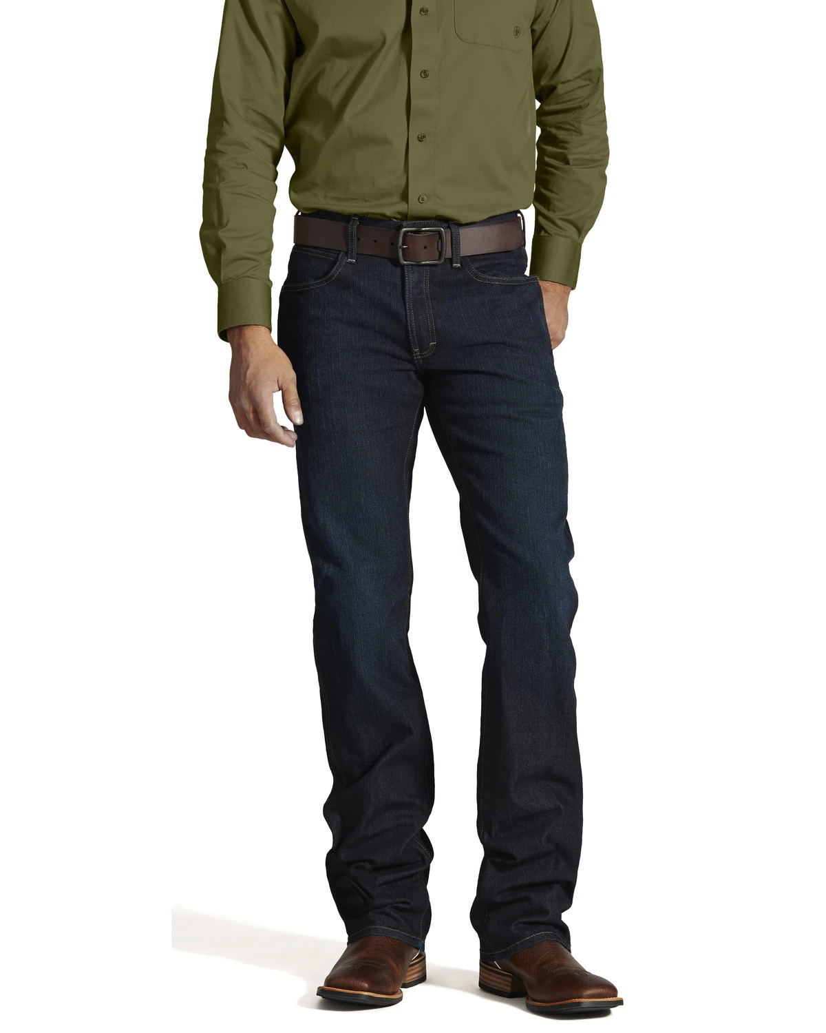 Ariat Men's M5 Rebar Dark Wash Low Rise Straight Work Jeans 5 Ariat Men's M5 Rebar Dark Wash Low Rise Straight Work Jeans - Image 3