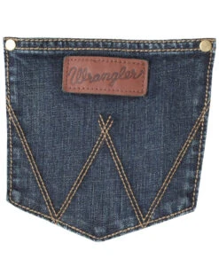 Wrangler Retro Men's Bozeman Medium Wash Low Rise Slim Straight Jeans -Western Desert Shop 010J87 N9 D2