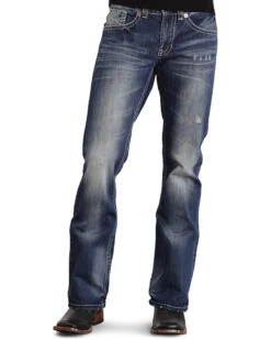 Stetson Rock Fit Bold X Stitched Jeans - Big & Tall -Western Desert Shop 013734 CU P2