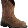 Justin Gypsy Women's Wanette 8" EH Work Boots - Steel Toe -Western Desert Shop 045N66 BR P1