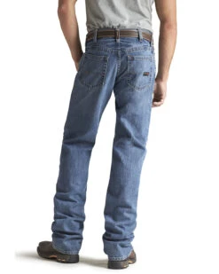 Ariat Men's FR M3 Medium Wash Loose Basic Stackable Straight Leg Jean -Western Desert Shop 086P41 7030 P2
