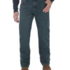 Wrangler Men's Medium Wash Regular Fit Work Jeans -Western Desert Shop 2000209455 400 P1