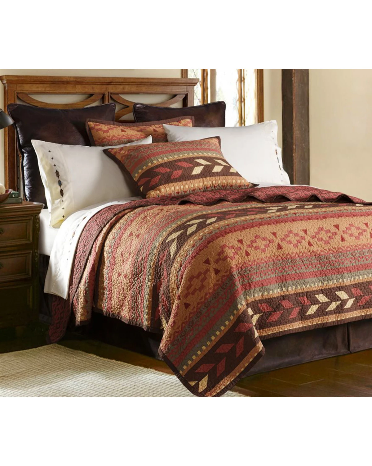 HiEnd Accents 2-Piece Broken Arrow Twin Quilt Set 3 HiEnd Accents 2-Piece Broken Arrow Twin Quilt Set