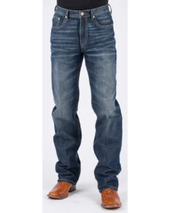 Stetson Men's 1520 Standard Fit Straight Jeans -Western Desert Shop 2000234822 400 P2