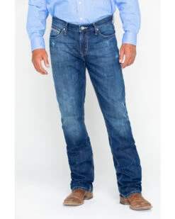 Cinch Men's Ian Dark Stonewash Slim Fit Boot Cut Jeans -Western Desert Shop 2000240164 402 P5