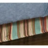 HiEnd Accents Turquoise Serape Bed Skirt - Full -Western Desert Shop 2000243062 440 P1