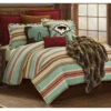 HiEnd Accents Turquoise Serape 2-Piece Comfort Set - Twin -Western Desert Shop 2000243083 440 P1