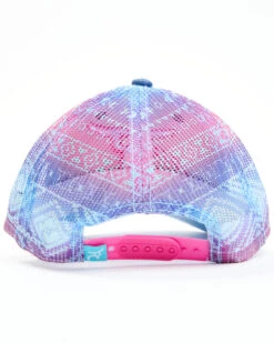 RopeSmart Little Girls' Denim Southwestern Print Mesh-Back Ball Cap -Western Desert Shop 2000278800 400 P3