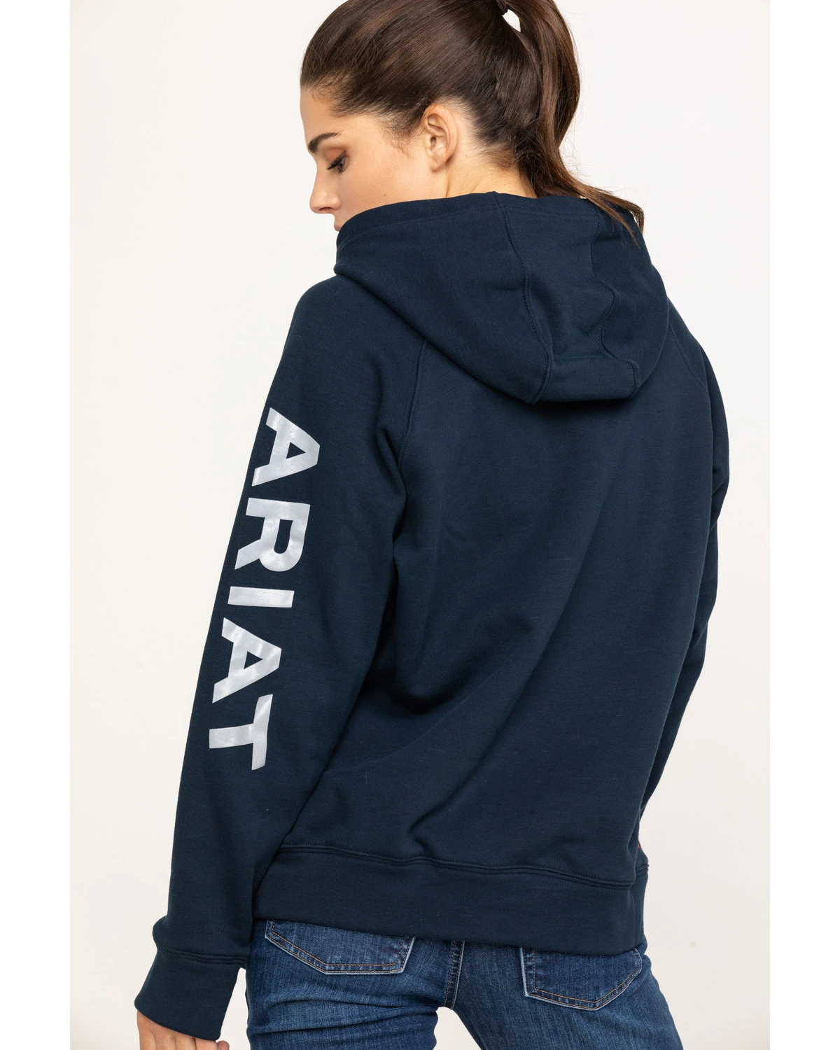 Ariat Women's FR Primo Fleece Logo Hooded Sweatshirt 4 Ariat Women's FR Primo Fleece Logo Hooded Sweatshirt - Image 2