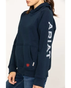Ariat Women's FR Primo Fleece Logo Hooded Sweatshirt 11 Ariat Women's FR Primo Fleece Logo Hooded Sweatshirt -Western Desert Shop 2000281180 410 P4