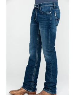 Cinch Men's Ian Medium Stone Wash Slim Boot Jeans -Western Desert Shop 2000288366 402 P3