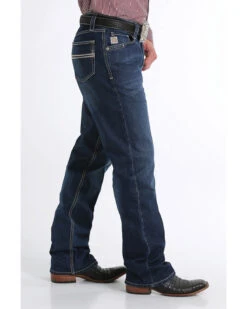 Cinch Men's Carter 2.0 Mid Stone Relaxed Bootcut Jeans -Western Desert Shop 2000288481 402 P3