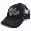 Moonshine Spirit Men's White On Black Logo Print Mesh Ball Cap -Western Desert Shop 2000291209 001 P1