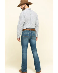 Cody James Men's Hawken Medium Wash Crosshatch Stretch Slim Bootcut Jeans -Western Desert Shop 2000295742 400 P5