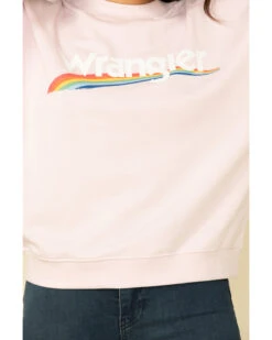 Wrangler Retro Women's Lilac High Rib Pullover -Western Desert Shop 2000308273 530 P5