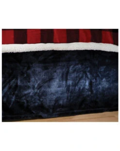 Carstens Home Solid Black Plush Velvet Bed Skirt - Queen