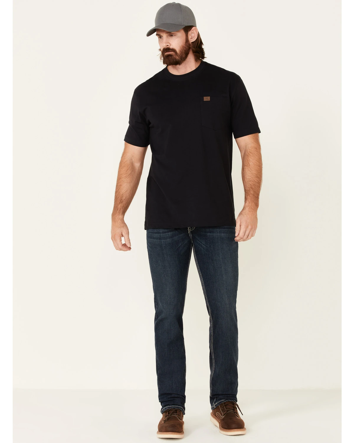 Rock & Roll Denim Men's FR Dark Reflex Revolver Slim Straight Work Jeans 3 Rock & Roll Denim Men's FR Dark Reflex Revolver Slim Straight Work Jeans