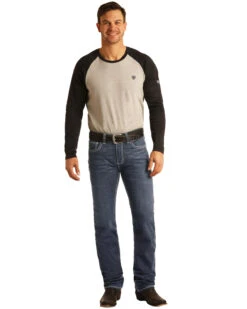 Rock & Roll Denim Men's FR Dark Reflex Revolver Slim Straight Work Jeans 11 Rock & Roll Denim Men's FR Dark Reflex Revolver Slim Straight Work Jeans -Western Desert Shop 2000323863 401 P5