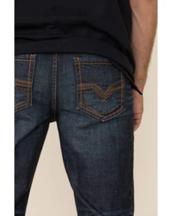 Moonshine Spirit Men's Eating Iron Dark Stretch Slim Straight Jeans -Western Desert Shop 2000325524 400 P4