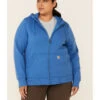 Carhartt Women's Clarksburg Zip-Front Hooded Work Sweatshirt - Plus -Western Desert Shop 2000330886 420 P1