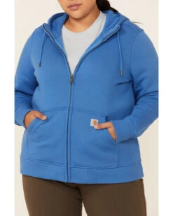 Carhartt Women's Clarksburg Zip-Front Hooded Work Sweatshirt - Plus -Western Desert Shop 2000330886 420 P3