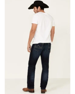 Rock 47 By Wrangler Men's Boogie Woogie Dark Stretch Slim Straight Jeans -Western Desert Shop 2000331422 400 P3