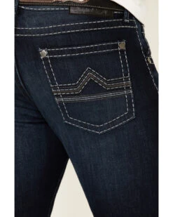 Rock 47 By Wrangler Men's Boogie Woogie Dark Stretch Slim Straight Jeans -Western Desert Shop 2000331422 400 P4