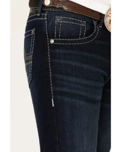 Rock 47 By Wrangler Men's Boogie Woogie Dark Stretch Slim Straight Jeans -Western Desert Shop 2000331422 400 P5