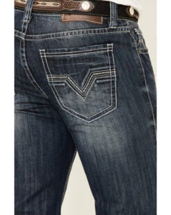 Rock & Roll Denim Men's Dark Double Barrel Relaxed Straight Leg Jeans -Western Desert Shop 2000333350 400 P4
