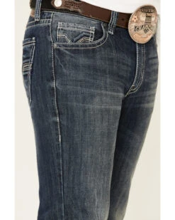 Rock & Roll Denim Men's Dark Double Barrel Relaxed Straight Leg Jeans -Western Desert Shop 2000333350 400 P5