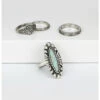 Prime Time Women's Silver Turquoise Ring Set -Western Desert Shop 2000333944 040 P1