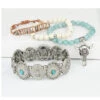 Prime Time Women's Concho Bead & Bull Horn Charm Bracelet Set -Western Desert Shop 2000334004 040 P1