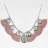 Prime Time Women's Pink Tassel & Silver Concho Necklace -Western Desert Shop 2000334028 040 P1