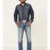 Cinch Men's Ian Medium Stonewash Performance Slim Bootcut Jeans -Western Desert Shop 2000334656 402 P1