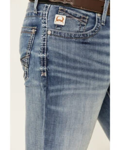 Cinch Men's Ian Medium Stonewash Performance Slim Bootcut Jeans -Western Desert Shop 2000334656 402 P3