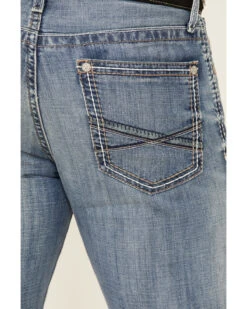 Cinch Men's Ian Medium Stonewash Performance Slim Bootcut Jeans -Western Desert Shop 2000334656 402 P4