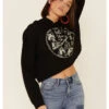 Country Deep Women's Hotter Then A 2 Dollar Cropped Hooded Sweatshirt -Western Desert Shop 2000335282 001 P1