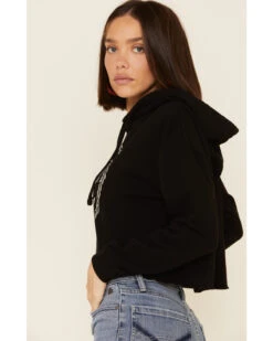 Country Deep Women's Hotter Then A 2 Dollar Cropped Hooded Sweatshirt -Western Desert Shop 2000335282 001 P3