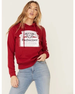 Brew City Beer Gear Women's Budweiser Graphic Hooded Sweatshirt -Western Desert Shop 2000336457 600 P3