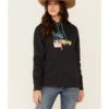 HOOey Women's Charcoal Layin Low Logo Graphic Hoodie -Western Desert Shop 2000337410 022 P1