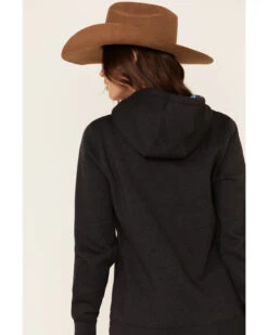 HOOey Women's Charcoal Layin Low Logo Graphic Hoodie -Western Desert Shop 2000337410 022 P5