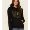 Ruby's Rubbish Women's She's A Good Girl USA Seal Graphic Hooded Sweatshirt -Western Desert Shop 2000337415 001 P1