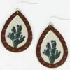 Prime Time Jewelry Women's Cactus Print Teardrop Earrings -Western Desert Shop 2000338296 040 P1