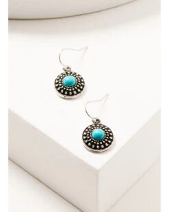 Prime Time Jewelry Women's Silver Turquoise & White Concho Jewelry Set -Western Desert Shop 2000338300 040 P3