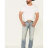 Moonshine Spirit Men's Wild West Light Wash Stretch Stackable Straight Jeans -Western Desert Shop 2000338828 400 P1
