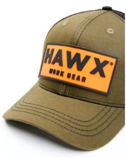 Hawx Men's Olive Logo Patch Mesh-Back Ball Cap -Western Desert Shop 2000339188 341 P3