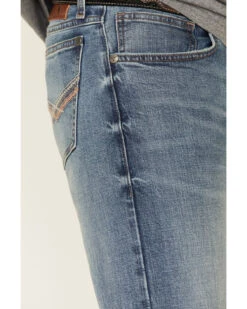 Wrangler 20X Men's Misty Vintage Light Wash Stretch Slim Bootcut Jeans -Western Desert Shop 2000340795 400 P5