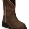 Justin Women's Wanette Western Work Boots - Steel Toe -Western Desert Shop 2000340878 230 P1
